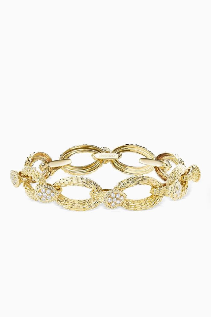 

Serpent Bohème Diamond Bracelet in 18kt Yellow Gold, S Motifs