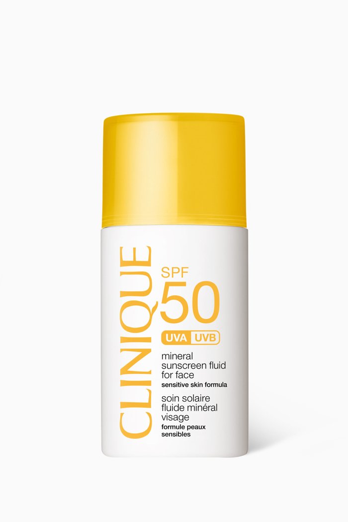 SPF50 Mineral Sunscreen Fluid for Face, 30ml, Colourless