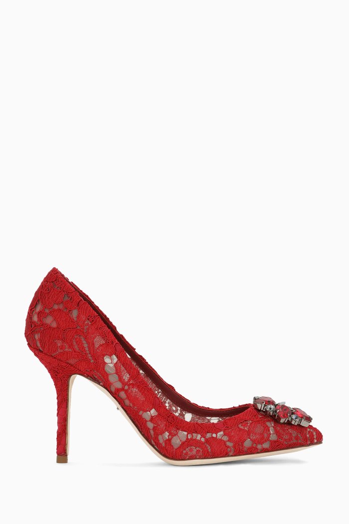 

Bellucci Lace Pumps, Red