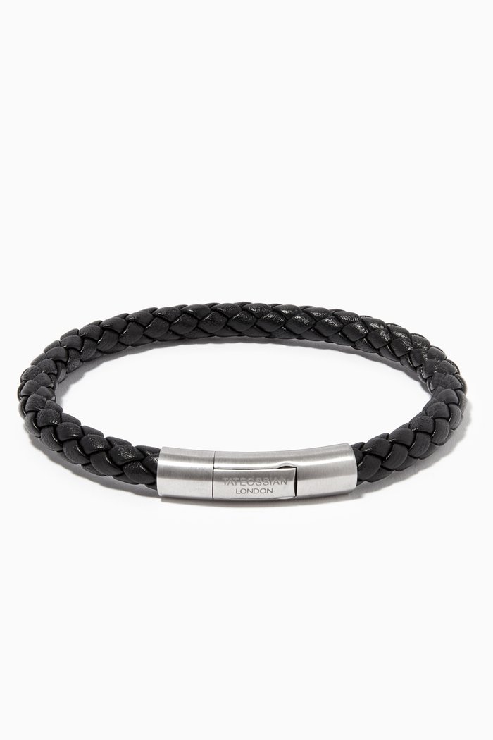 

Tubo Charles Taito Bracelet in Leather, Black