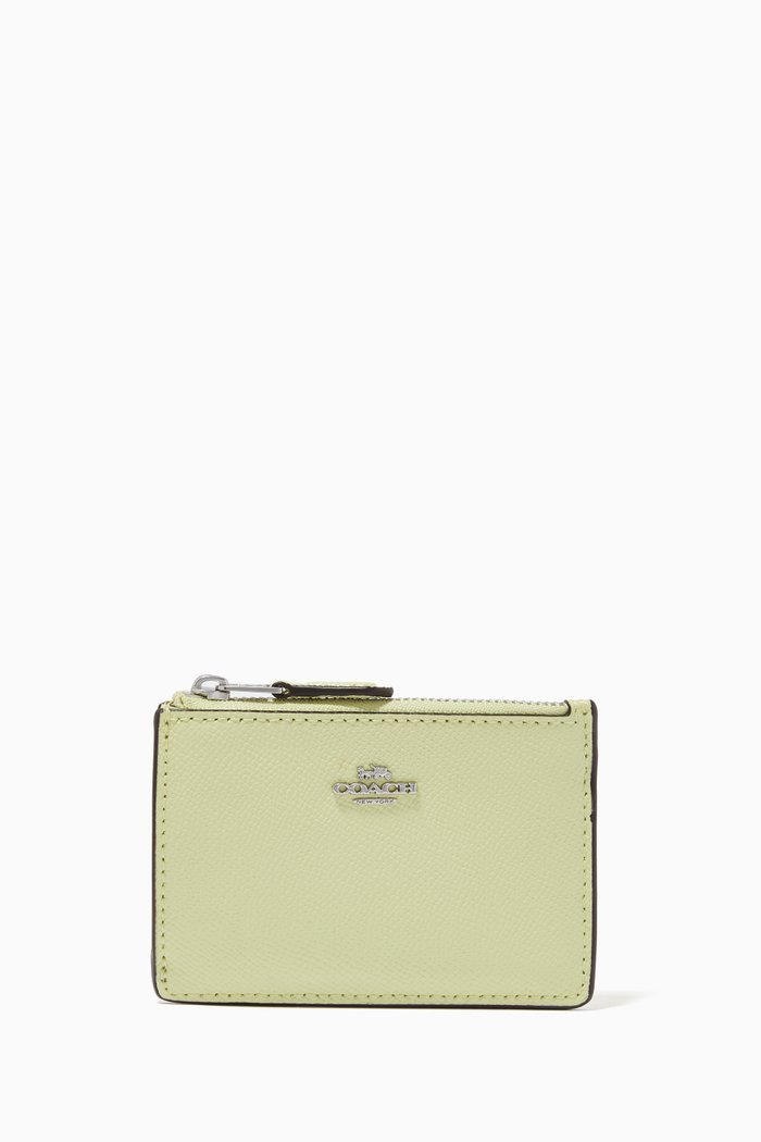 

Mini Skinny ID Case in Leather, Yellow