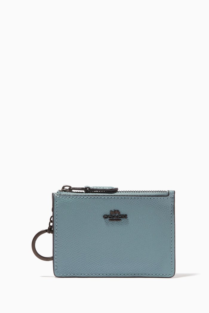 

Mini Skinny ID Case in Crossgrain Leather, Green