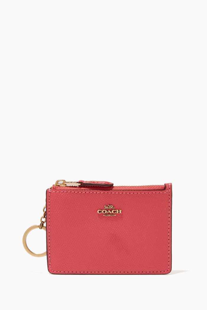 

Mini Skinny ID Case in Crossgrain Leather, Green