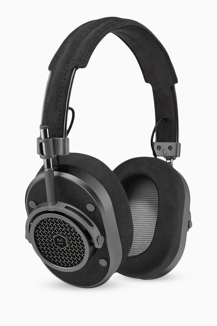 

Black Alacantra & Gunmetal MH40 Over-Ear Headphones, Grey