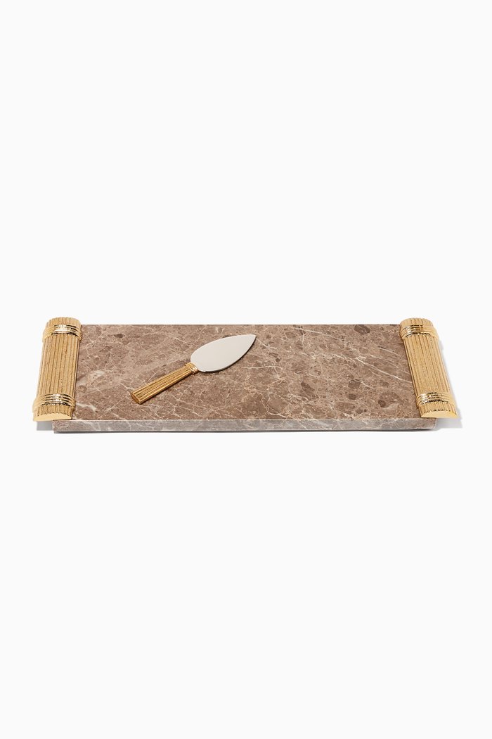

Wheat Cheese Board with Spreader, Multicolour