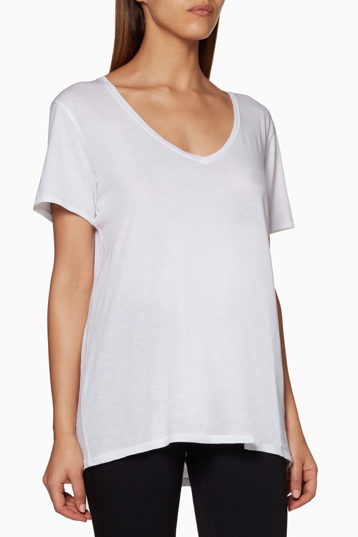 

White V-Neck Base T-Shirt