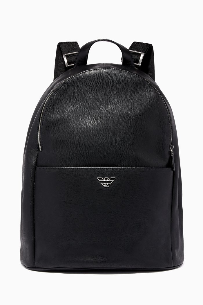 

Luxor Fast Leather Backpack, Black