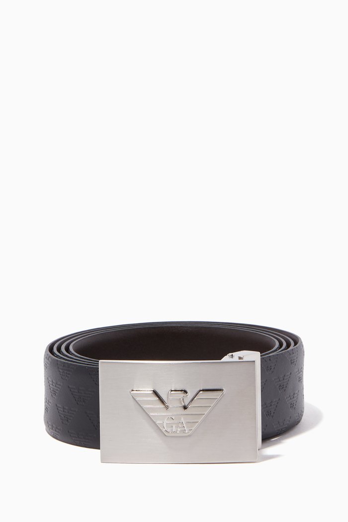 

Black Eagle Plaque Buckle Reversible Belt
