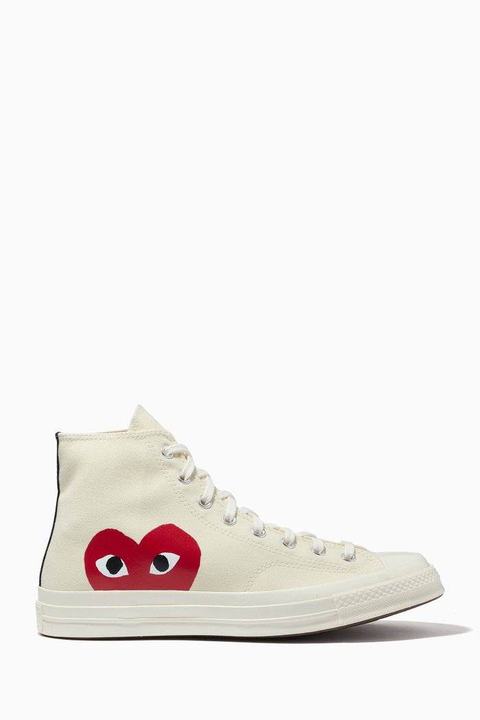 

x Converse Chuck 70 High Top Sneakers in Canvas, Neutral