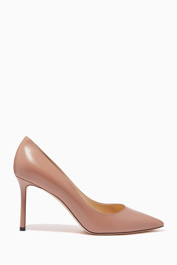 

Romy 85 Kid Pumps in Leather, Pink