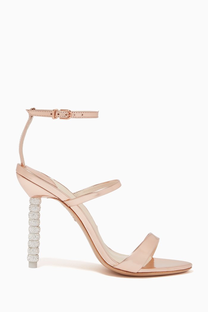 

Rosalind Crystal Sandals, Gold