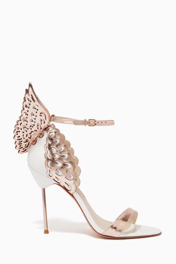 

Evangeline Sandals in Leather, White