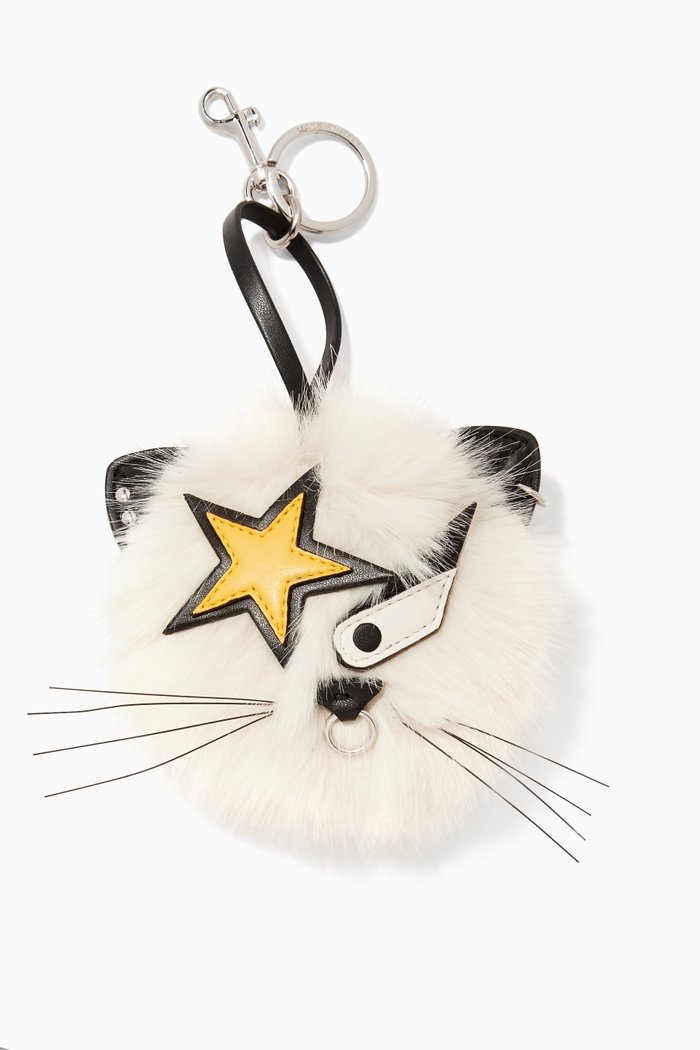 

Pussycat Keyring, Multicolour