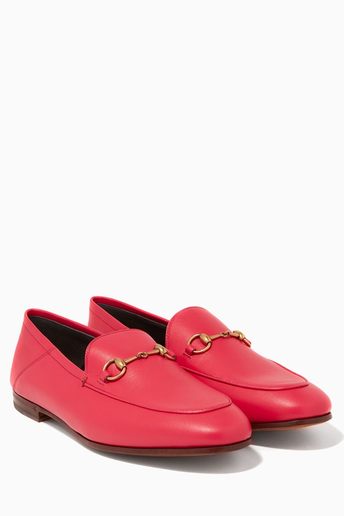 

Pink Brixton Leather Loafers