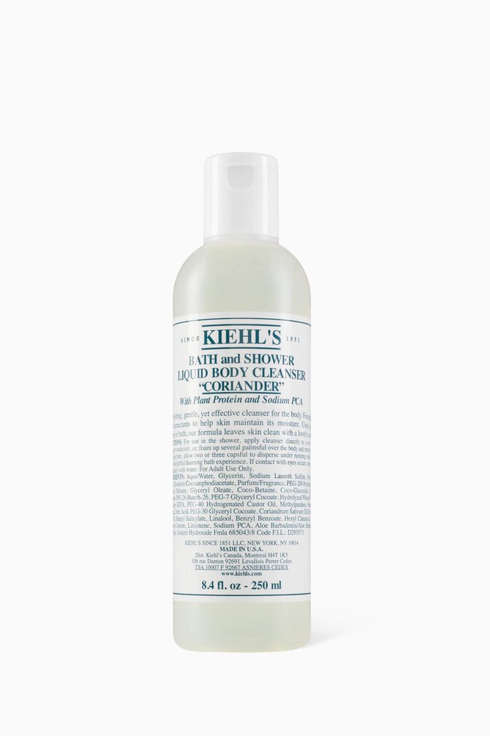 

Coriander Bath and Shower Liquid Body Cleanser, 250ml, Multicolour