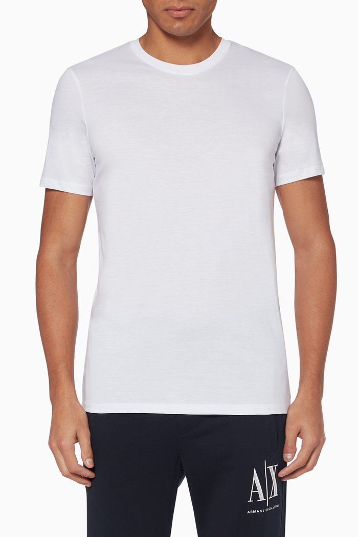 

Pima Cotton Crewneck T-Shirt, White