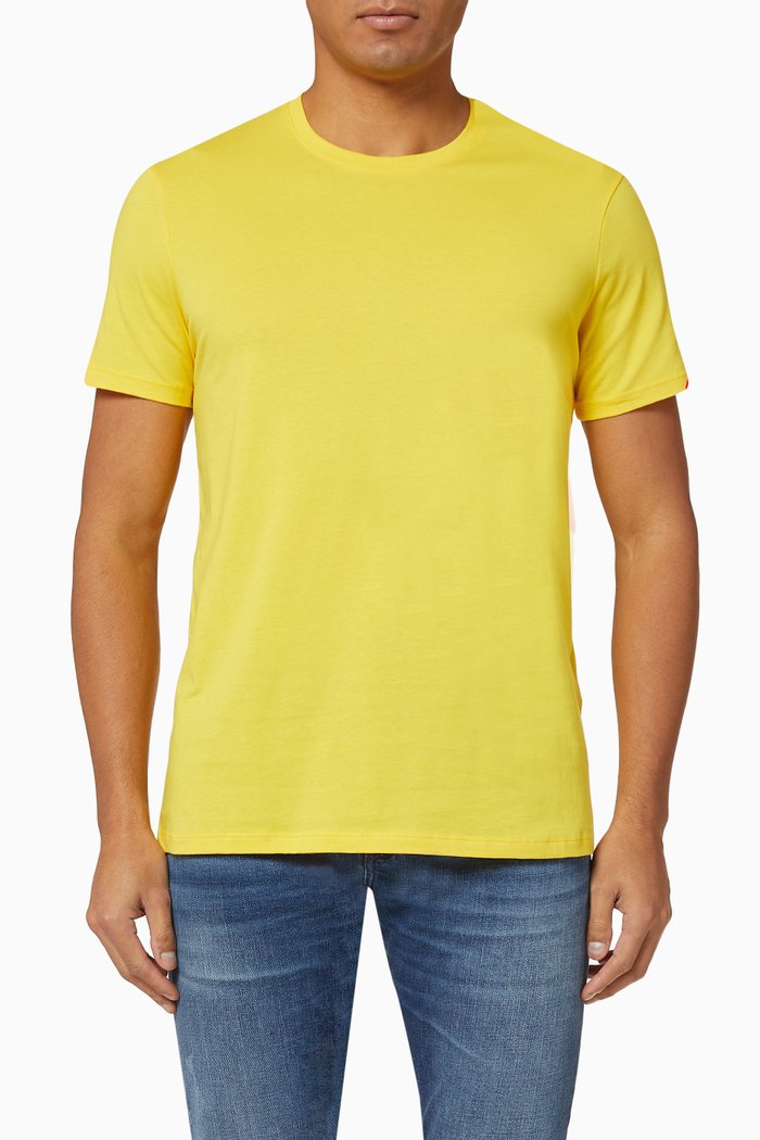 

Pima Cotton Crewneck T-shirt, Yellow