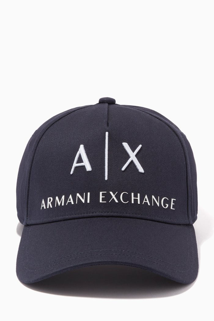 

Logo Baseball Cap in Cotton Twill, Blue