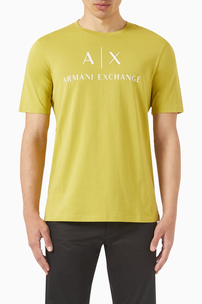 

Logo Print Crewneck T-shirt, Green