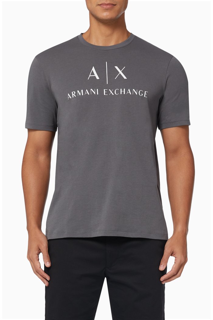 

Logo Print Crewneck T-Shirt, Blue