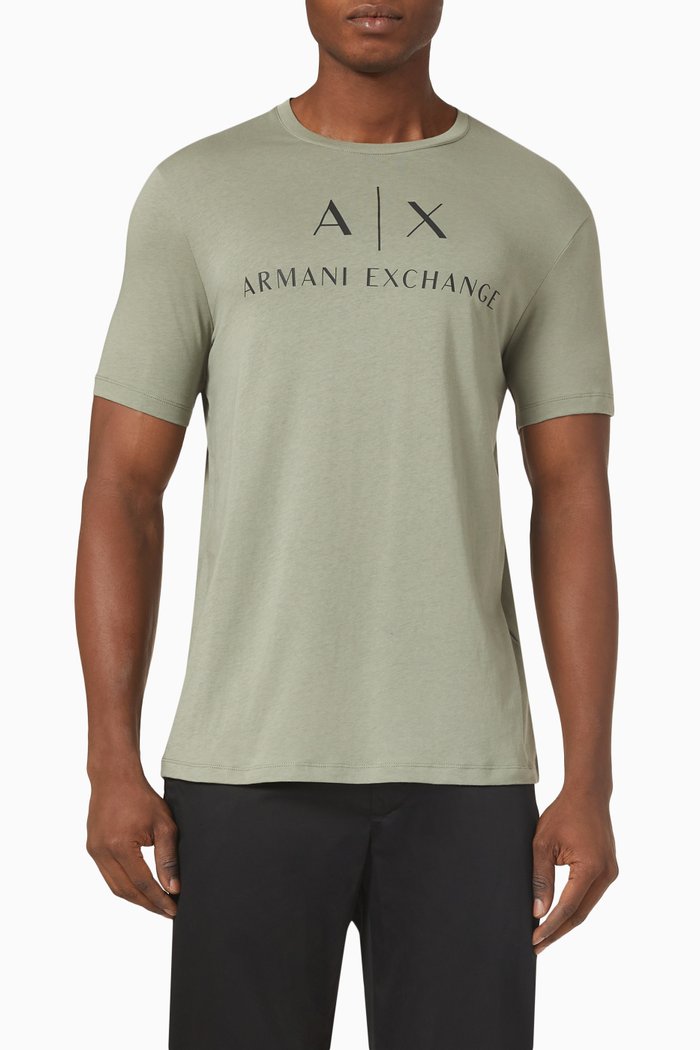 

Logo Print Crewneck T-shirt, Neutral