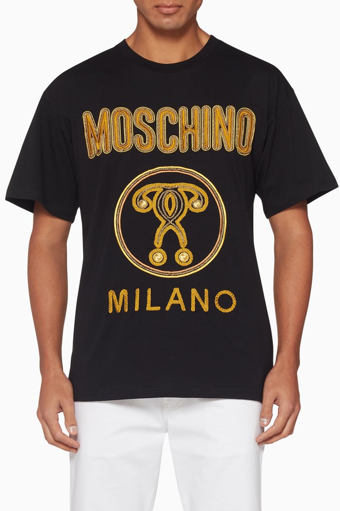 

Embroidered Logo T-Shirt, Black