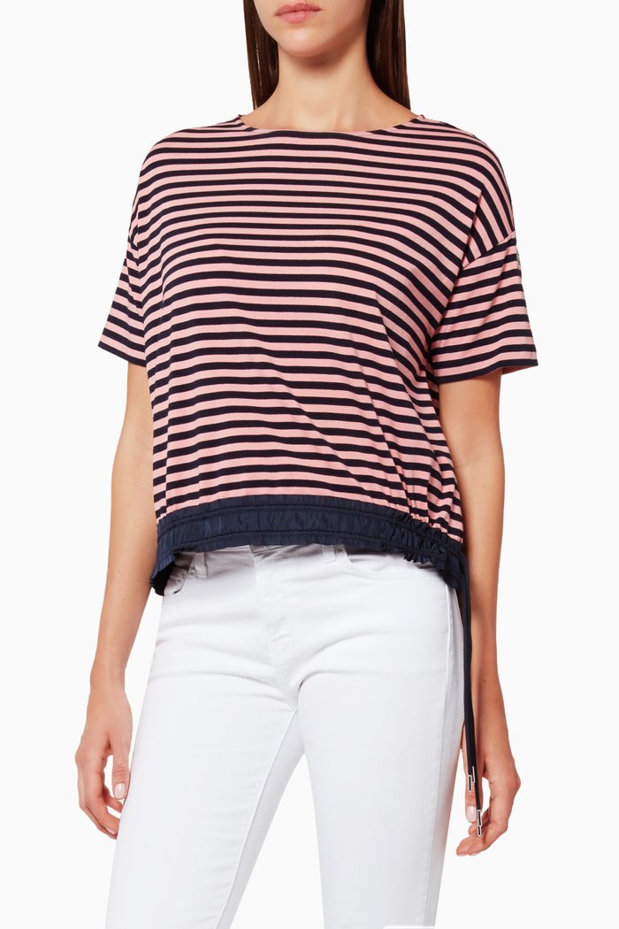 

Pink & Black Striped Maglia Top