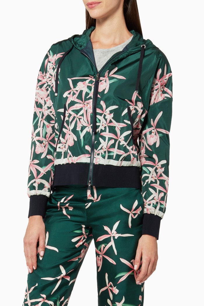 

Dark-Green Comte Floral Jacket, Multicolour