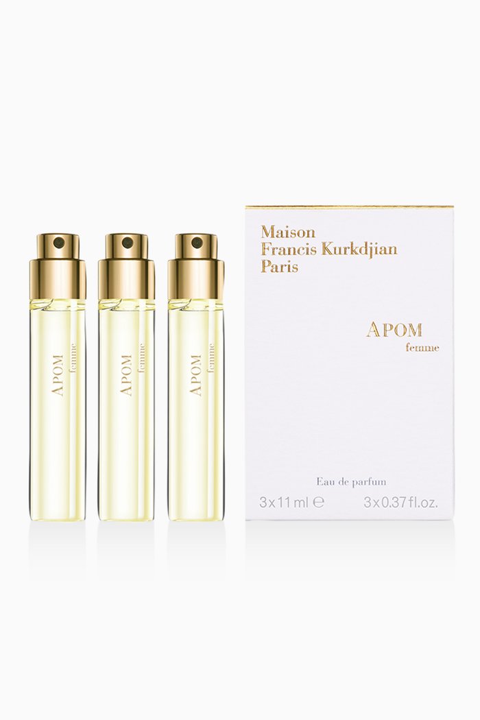

APOM Femme Eau de Parfum Refills, 3 x 11ml, Multicolour