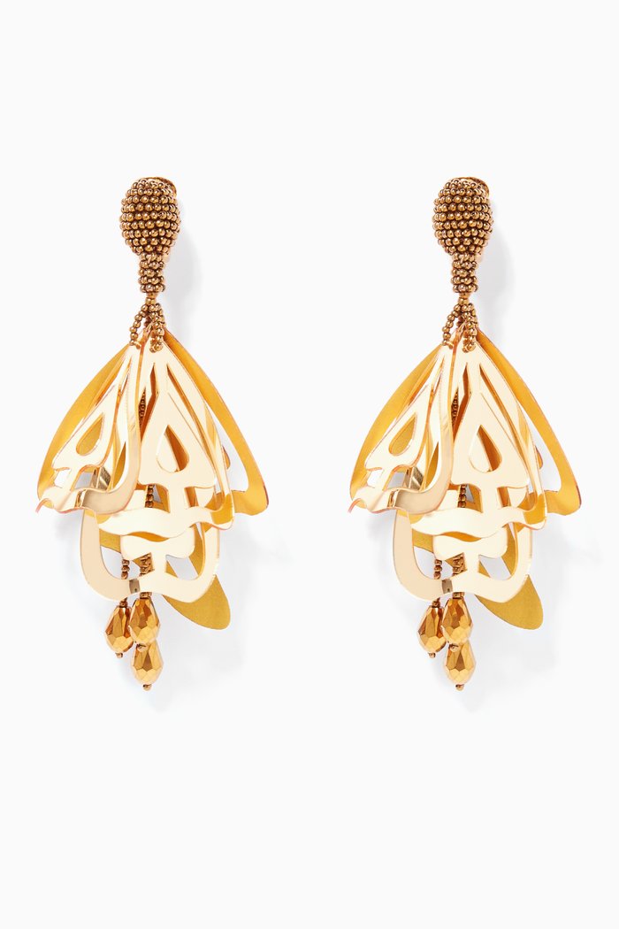 

Gold Large Impatiens earrings