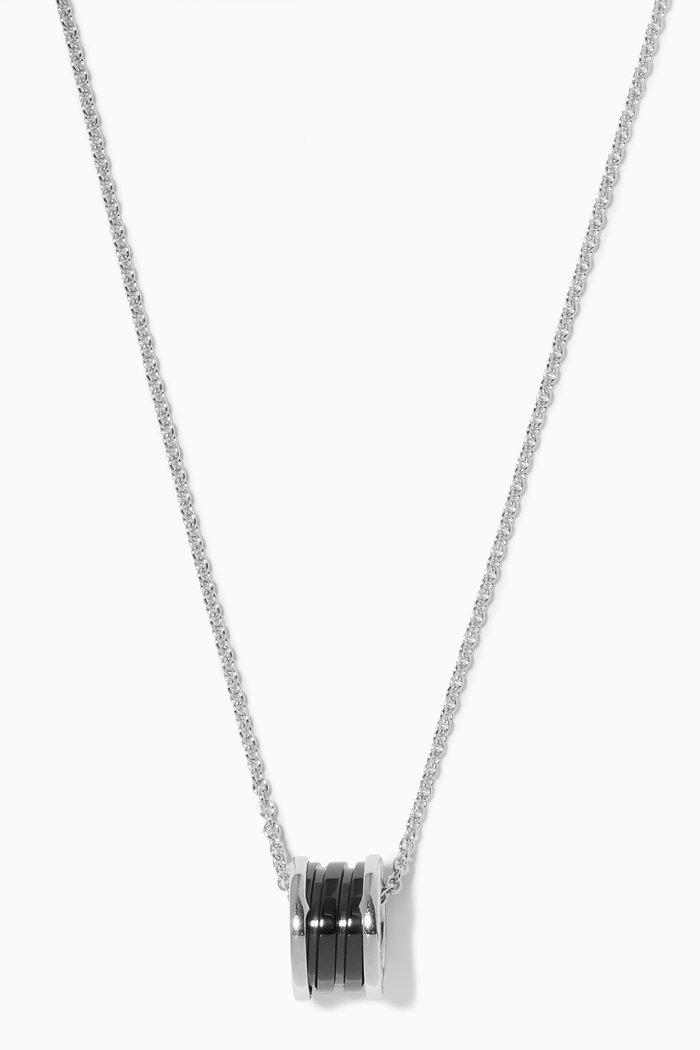 

Silver & Black Ceramic Save The Children Necklace