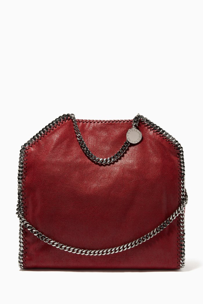 

Falabella Fold Over Tote Bag in Shaggy Deer, Red