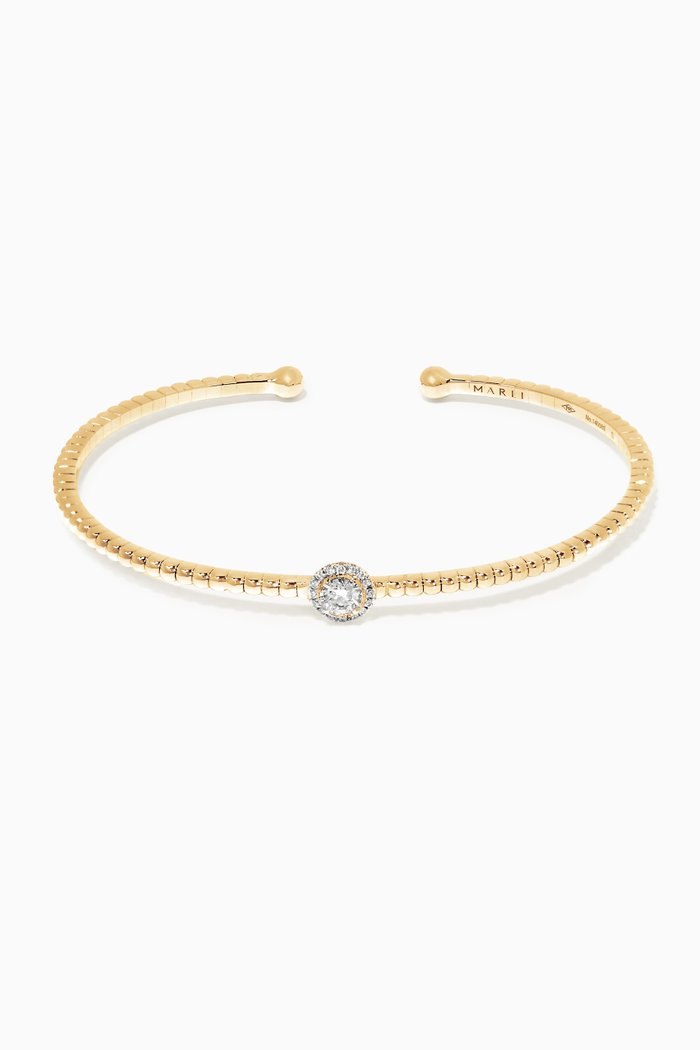 

Yellow-Gold And Diamond Rock Candy Bangle