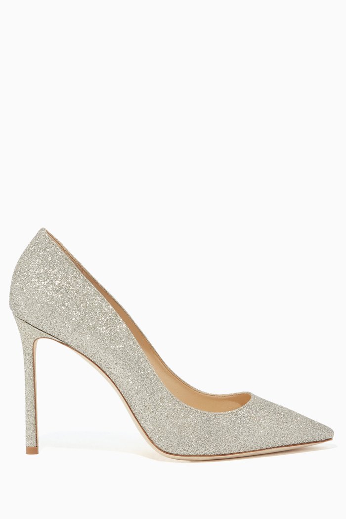 

Romy 100 Dusty Glitter Heels, Neutral