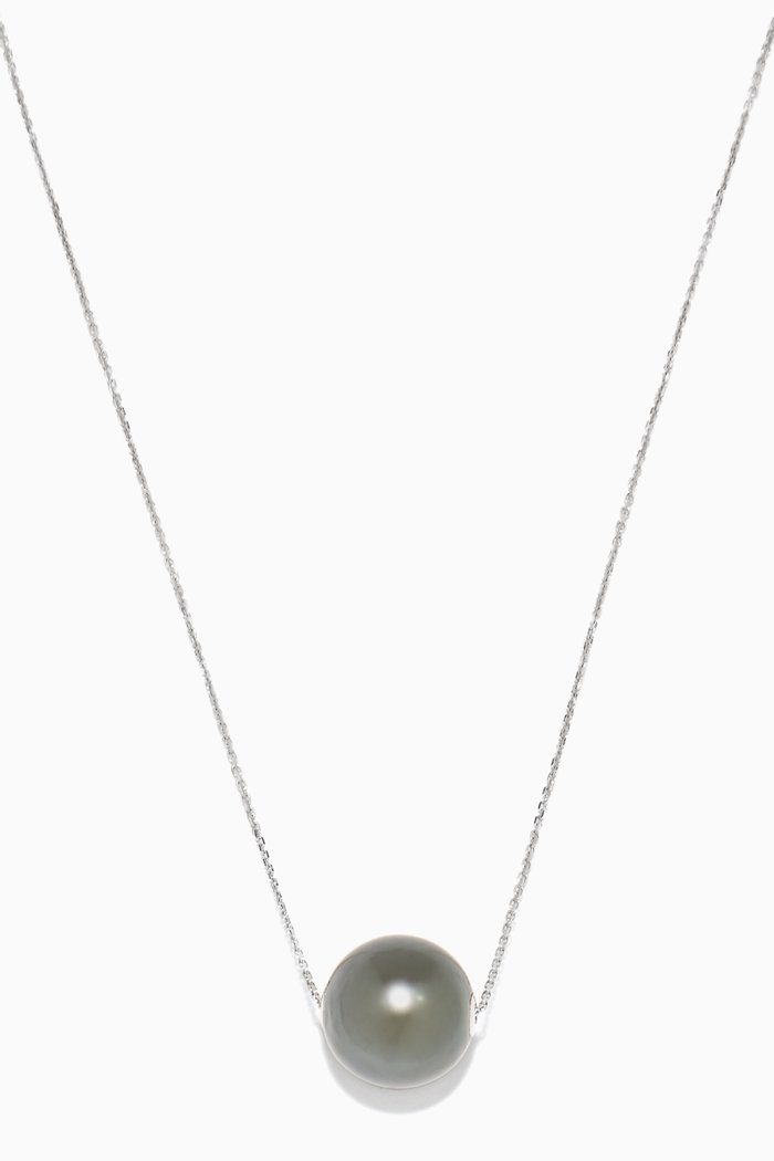 

White-Gold Links Of Love Necklace, Silver