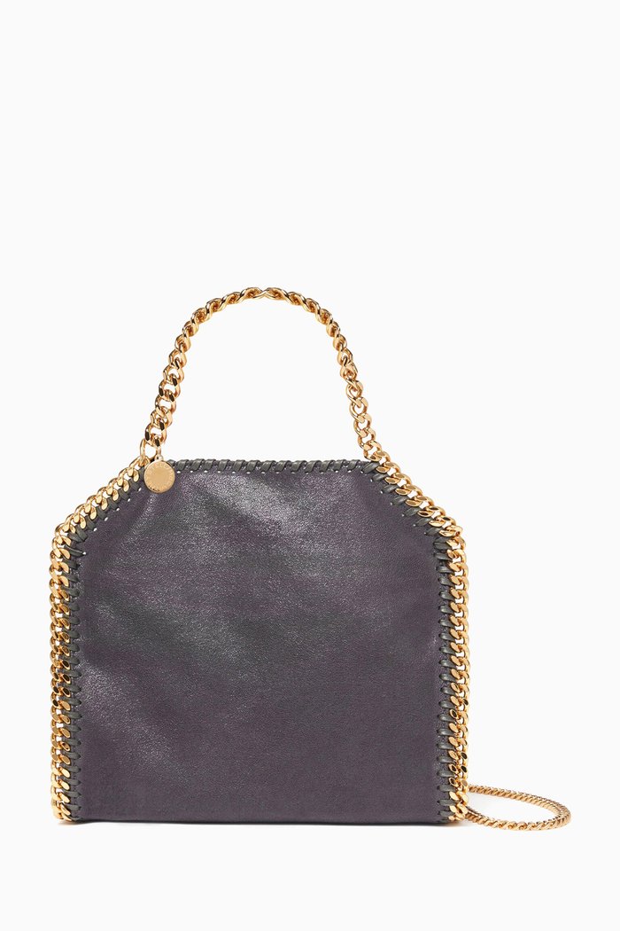 

Mini Falabella Tote Bag in Shaggy Deer, Grey