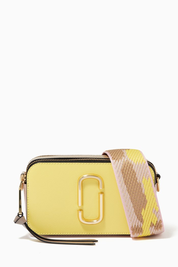 

Small Snapshot Camera Bag in Saffiano Leather, Yellow