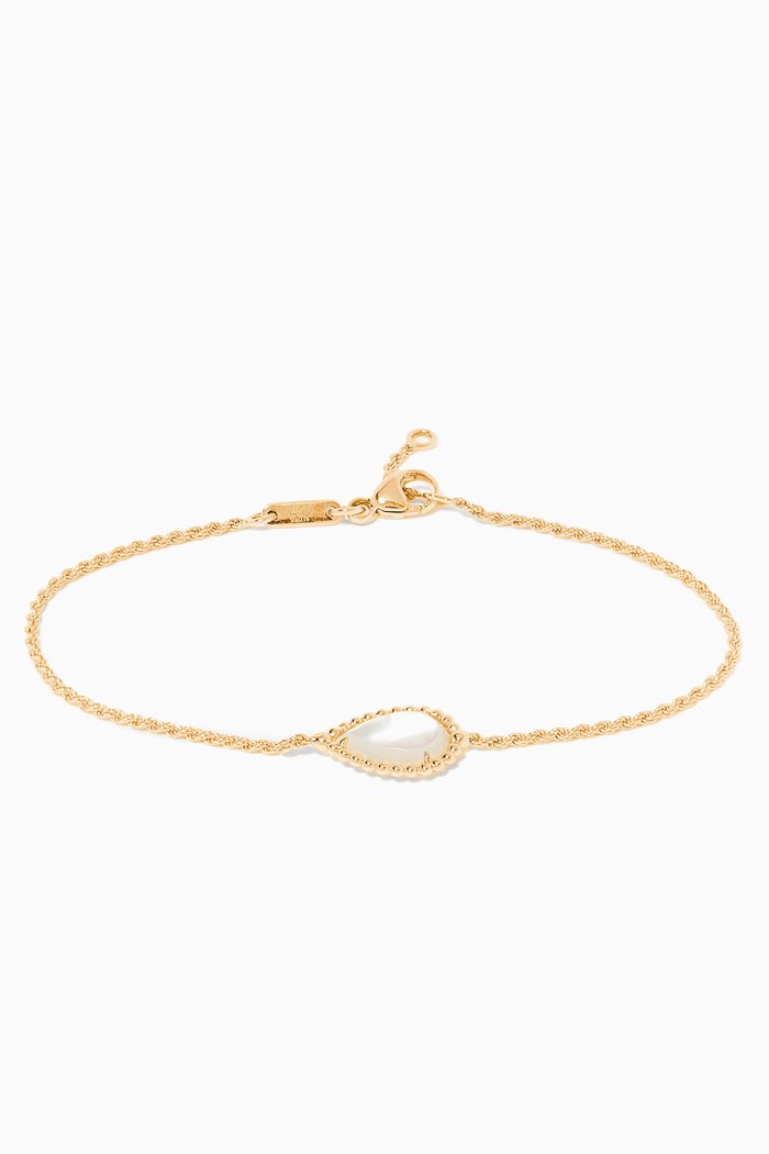 

Yellow-Gold Serpent Bohème Mother-Of-Pearl Bracelet