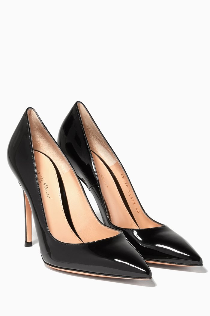 

Black Gianvito Patent Pumps