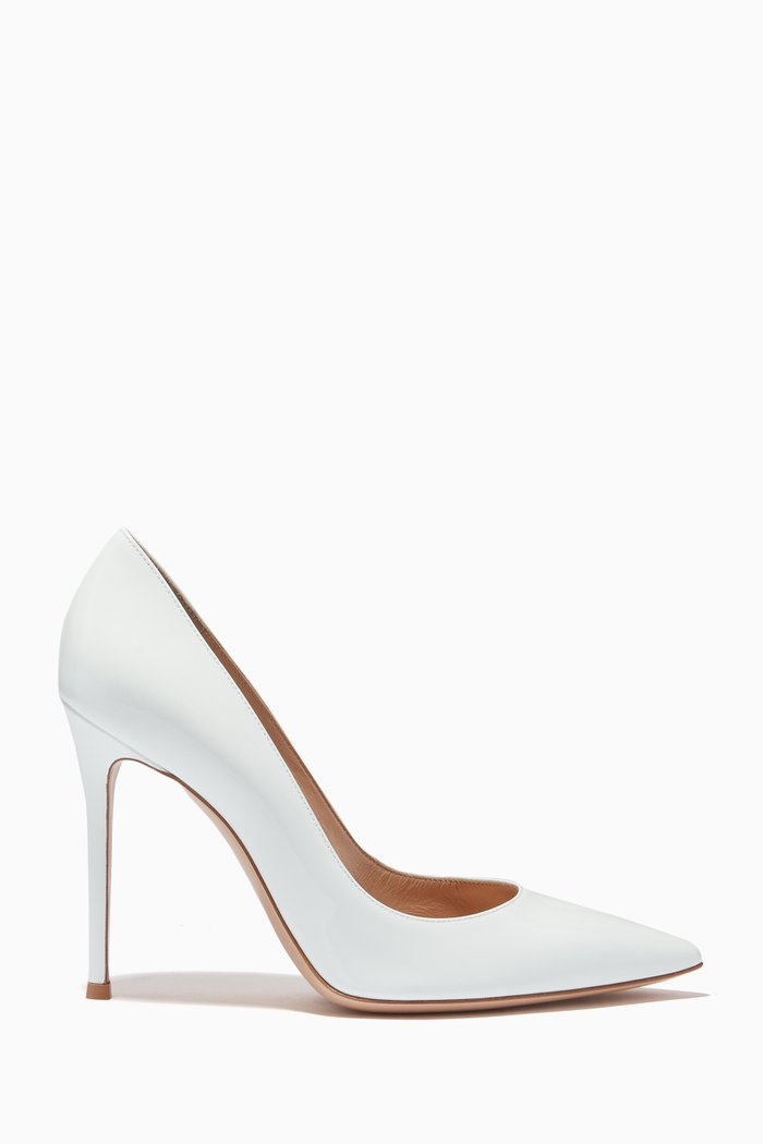 

Gianvito 105 Pumps in Patent Leather, White