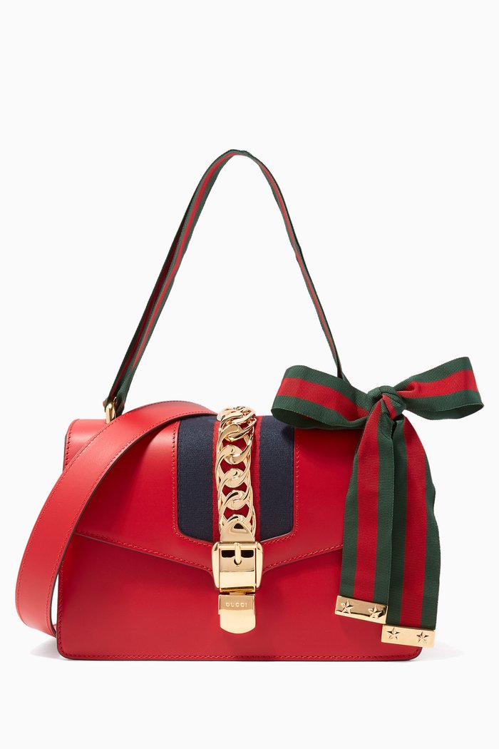 

Hibiscus Red Sylvie Shoulder Bag