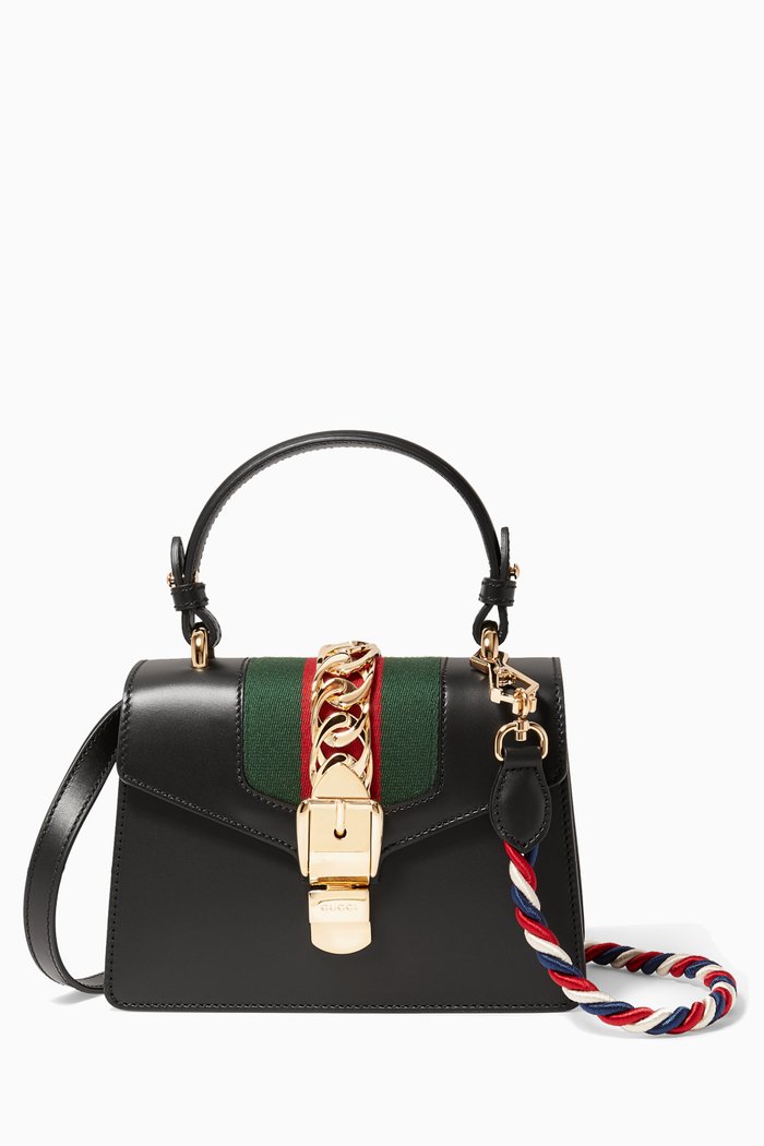 

Black Mini Sylvie Top Handle Bag