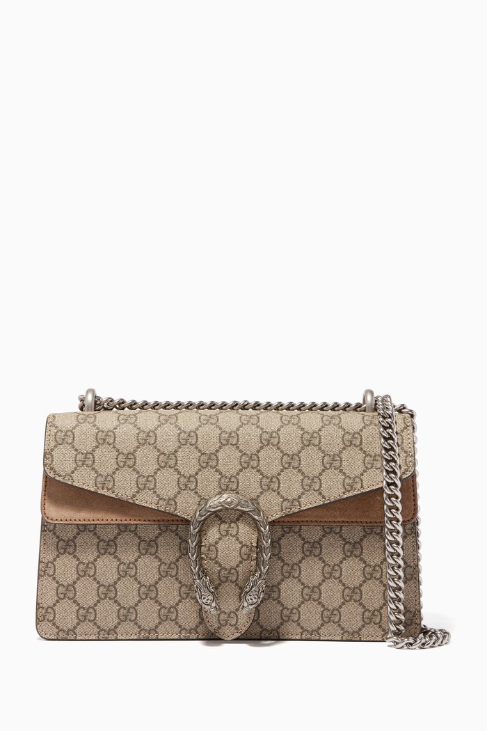 

Beige Small Dionysus GG Shoulder Bag, Neutral