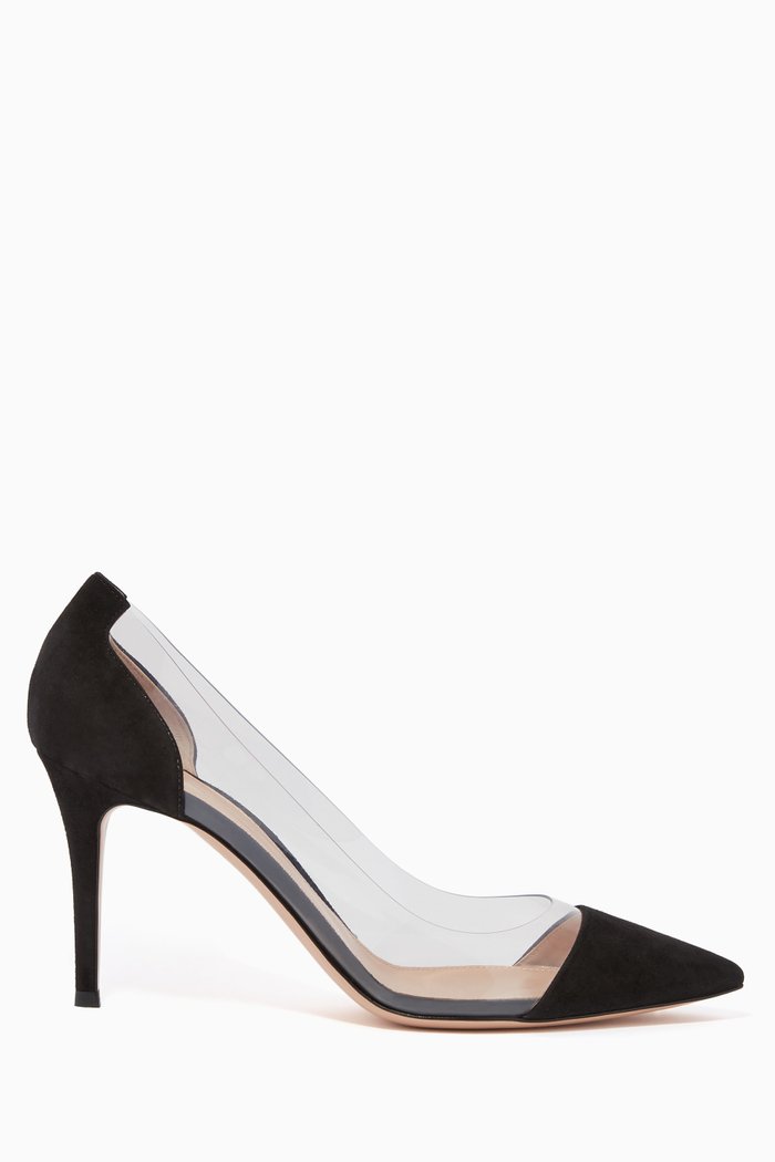 

Plexi 85 Suede Pumps, Black