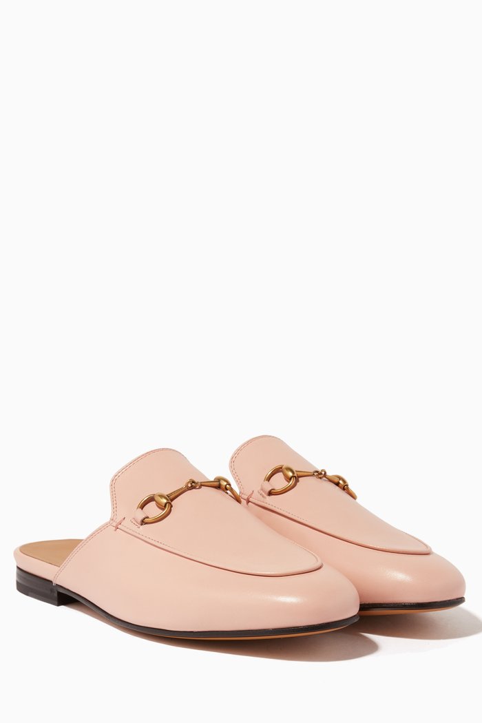

Light-Pink Leather Princetown Loafer