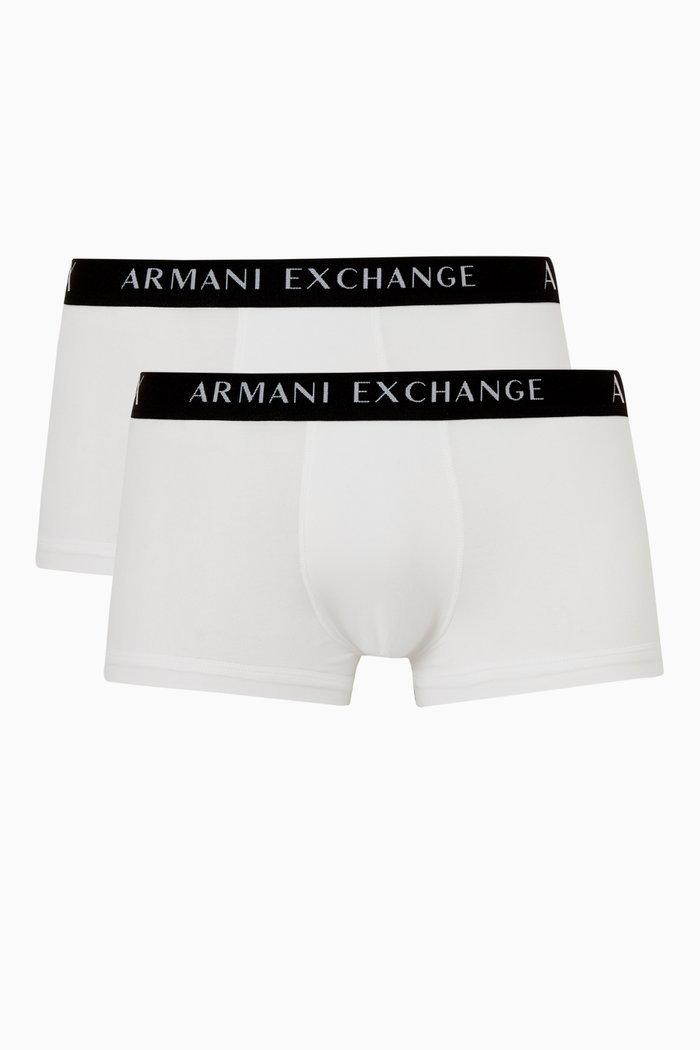 

Logo Band Jersey Boxer Briefs, Set of 2, White