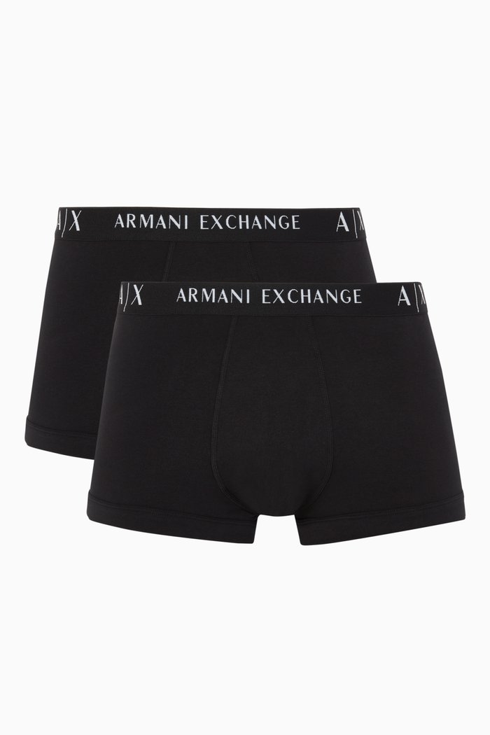 

Logo Band Jersey Boxer Briefs, Set of 2, Black
