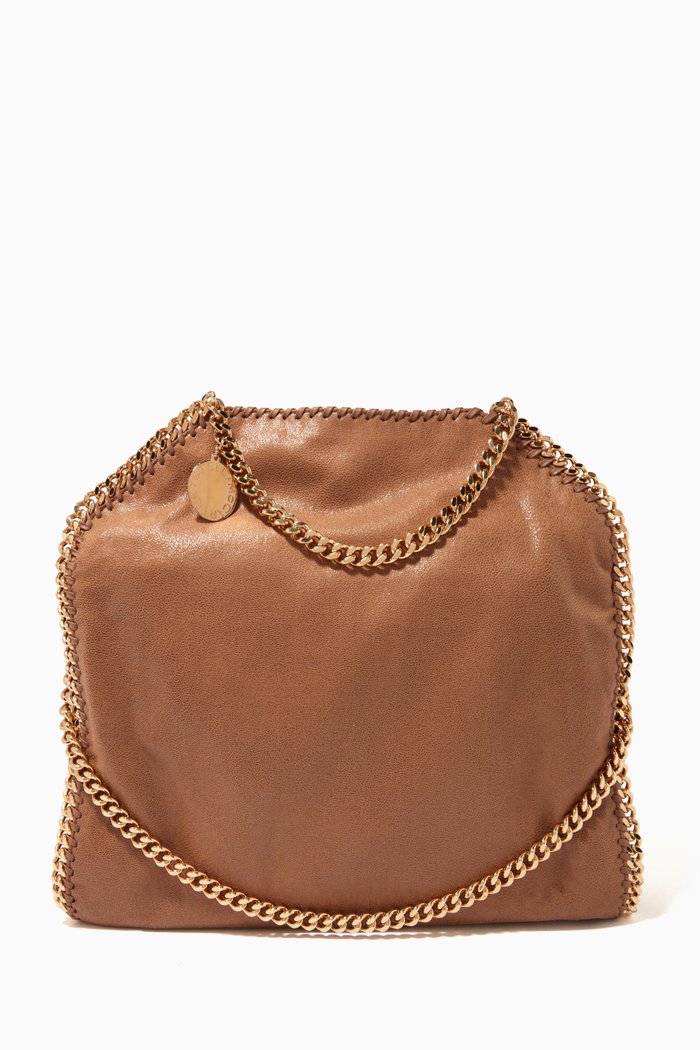 Medium Falabella Tote Bag in Shaggy Deer, Brown