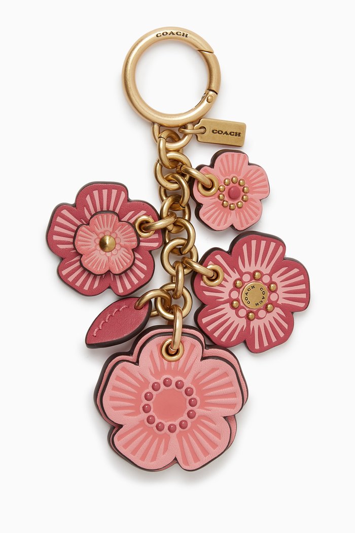 Willow Floral Mix Bag Charm, Pink