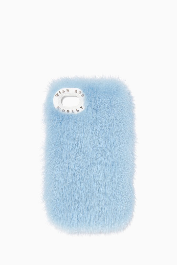 

Blue Baillie Mink-Fur iPhone®7 Cover